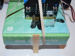 Attaching the popsicle stick