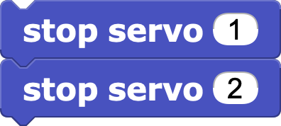 Stopping servos