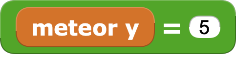 meteor y = 5