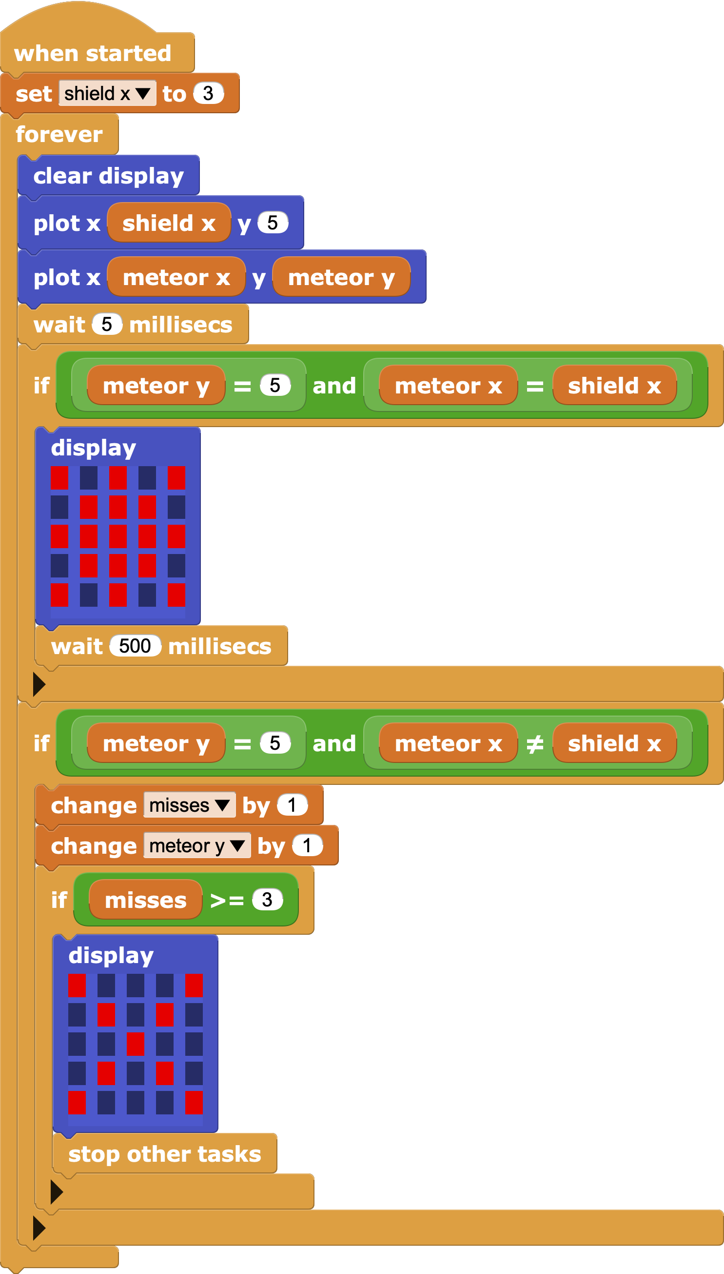 Draw script with endgame